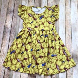 Softball Home Run Bat Flutter Dress